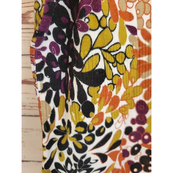 Christopher & Banks Open Cardigan Womens Size Large Brown Orange Open 3/4 Sleeve - Picture 9 of 11